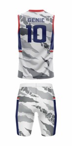 Uniformes de Fútbol 7v7 Personalizados sin Mangas, Transferencia Térmica, Poliéster/Algodón, Transpirables, de Secado Rápido, Cuello Redondo Ajustable de Alta Calidad - Product Image 5