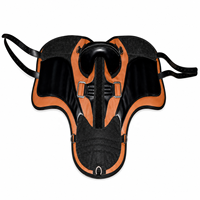 Selle de cheval en cuir de qualité supérieure, confortable, noire et marron, ergonomique, pour l'équitation d'endurance ERHLS-0012
