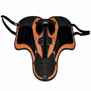 Silla de Montar de Cuero Premium Ergonómica para Caballo, Ajuste Cómodo, Negra y Marrón, para Equitación de Resistencia ERHLS-0012 - Product Image 2