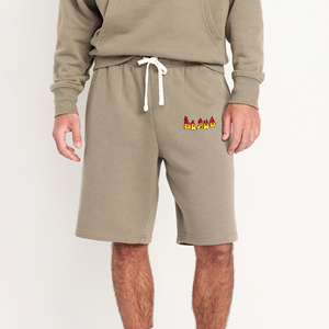 Wholesale Custom Made Men's Solid Short Polyester/Cotton 320GSM Eco-Friendly Custom Puff Printed Logo Side Pockets <b>Hip</b> Hop High - Product Image 6