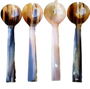 Horn Handmade Wholesale Portable Type Hand Crafted Tea <b>Table</b> Tea Serving 4 Pcs <b>Spoon</b> Set High Quality - Product Image 1