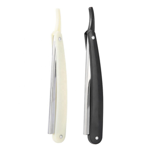 Nouveau Rasoir Professionnel de Barbier – Prix de Gros – Manche en Acier Inoxydable Poli Argenté – Lames Interchangeables – Rasoirs de Barbier pour Salon - Product Image 2