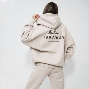 Ensemble de survêtement 2 pièces pour femme, imprimé personnalisé de haute qualité, confortable, printemps/été, avec sweat à capuche zippé et short, style streetwear - Product Image 4
