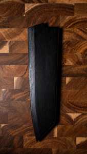 Damascus <b>Steel</b> Industrial Grade Chef Knife 8 Inch Straight Edge Wood Handle Resin Burl Inlay Kitchen Knife 2 Blades <b>Quick</b>-Change - Product Image 5