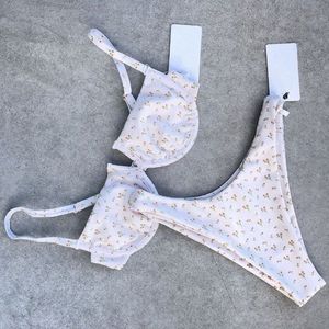 Women Two Piece <b>Bikini</b> <b>Set</b> Semi Sheer Polka Dot Swimwear <b>Triangle</b> Bra and Swim Brief Beachwear - Product Image 6