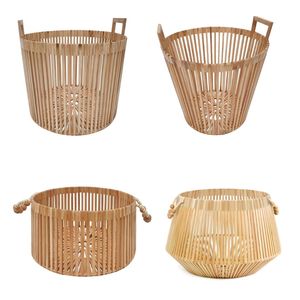 BAMBOO JOINERY COLLECTIVE Cesta de Bambú para Almacenamiento, Bandeja de Bambú para Organización del Hogar - Product Image 1