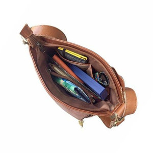 Genuine Leather Custom Logo Women's Crossbody Shoulder <b>Bag</b> Full Grain Real Cow Skin Ladies <b>College</b> Travel <b>Bag</b> - Product Image 2