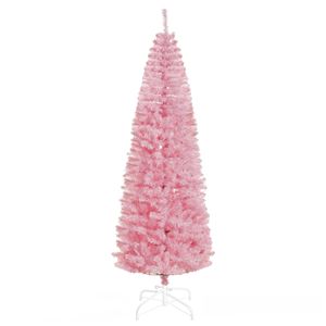 Albero di Natale Artificiale in Abete Douglas Sottile Non Illuminato, Alto 2,13 m, con 818 Rami Rosa Realistici - Product Image 2