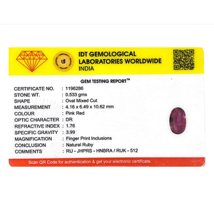 Loose 2.67 Carat Oval Cut Pink Sapphire Gemstone-Premium Sri Lankan Ruby Alternative for Fine Jewelry - Product Image 4