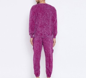 Dernière Version Nouvelle Arrivée Tendance Survêtement Homme Délavé à l'Acide Hiver Décontracté Haute Qualité Confortable Respirant 100% Polyester - Product Image 2