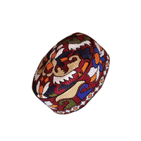 Gorro de Oración Islámico Premium para Hombre y Gorro Kufi de Algodón Elástico para Todas las Estaciones con Patrón de Rayas y Estampado Puff, Proveedor Mayorista