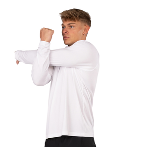 เสื้อฝึกซ้อมแขนยาวแบบซิป ¼ สำหรับผู้ชาย เนื้อผ้าบางเบา ระบายอากาศได้ดี เหมาะสำหรับออกกำลังกายที่ยิม - Product Image 4