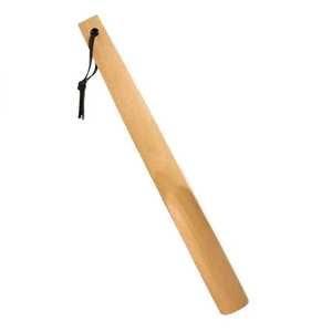 Chausse-pied professionnel de luxe en bois de hêtre naturel à long manche avec sangle de suspension - Product Image 2