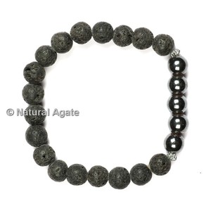 Bracelet de yoga en onyx bleu naturel de qualité supérieure, facetté, pour l'équilibre et la méditation - Product Image 4