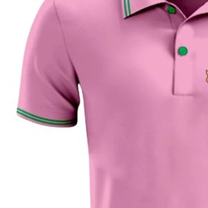 Camisa Polo Rosa para Mujer, Manga Corta, Cuello Camisero, Estilo Casual, Uniforme, Diseño Bordado, Cómoda para Uso Diario - Product Image 3