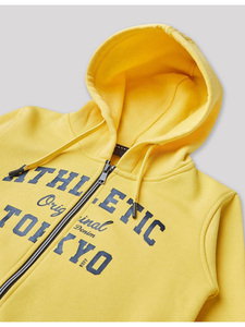 Sweat-shirt à capuche zippé sur mesure pour homme, en molleton de coton oversize, personnalisable avec logo, style streetwear décontracté, respirant et écologique - Product Image 2