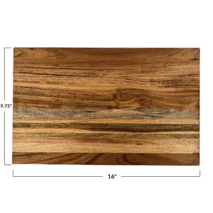 Planche à découper en bois d'acacia et de manguier en gros pour OEM, planche à fromage en bois durable pour la cuisine, les restaurants et l'hôtellerie, approvisionnement en vrac - Product Image 3