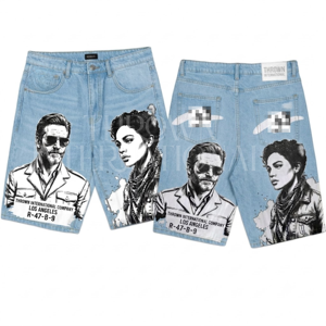 Shorts pour hommes de qualité supérieure, Basaalii, personnalisés, tendance, 100% coton, solides, mi-lourds, style hip-hop, taille haute, avec cordon de serrage, respirants - Product Image 3