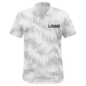 Chemise de golf pour homme 100% polyester grande taille à manches courtes imprimé camouflage séchage rapide décontractée - Product Image 4