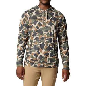 Maillots de pêche à capuche UPF 50+ en jersey anti-UV pour la pêche en mer et le bateau, équipement de plage léger à manches longues pour la pêche à la ligne - Product Image 1