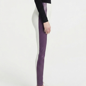 Leggings de compresión de cuero para mujer, pantalones ajustados de cuero estilo motero para mujer, leggings de yoga de cuero para mujer, mallas de cuero premium para niñas - Product Image 3