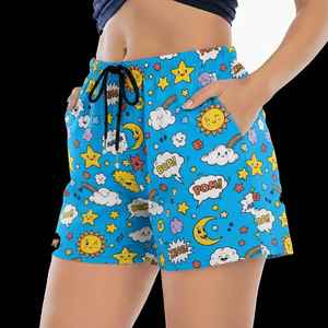 Shorts Casuales de Verano para Mujer, Ecológicos, de Fibra de Bambú, Antibacterianos, Transpirables, Opción Sostenible, Ropa de Primera Calidad - Product Image 3