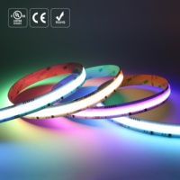 Bande lumineuse COB RGBCW 1260 au design populaire pour les halls d'hôtels, les restaurants, les bars, les clubs et l'éclairage décoratif d'intérieur de luxe