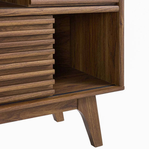 Mueble de Almacenamiento de Diseño Minimalista con Puertas Corredizas y Cajones de Madera para Decoración del Hogar - Product Image 4