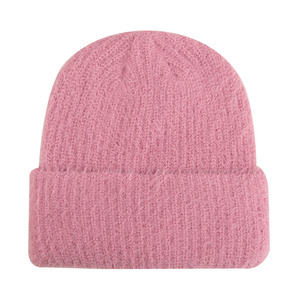 หมวกบีนนี่ขนโมแฮร์พิมพ์ลายโลโก้คุณภาพสูง แบบกำหนดเอง สำหรับฤดูหนาว แบบพับขอบได้ ใช้ได้ทั้งชายและหญิง ลายการ์ตูน ลายสก็อต ราคาประหยัด - Product Image 2