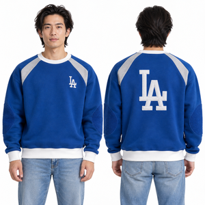 Vintage <b>Sweatshirt</b> OEM ODM Wholesale 100 % Polyester Pullover Washed Finish <b>Retro</b> Streetwear Ribbed Cuffs Apparel Supplier - Product Image 4