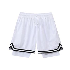 Pantalones Cortos Deportivos 2 en 1 para Hombre, para Gimnasio, Correr, Baloncesto, de Malla, Doble Capa, Personalizados, 100% Algodón, Secado Rápido, Transpirables, con Cordón Ajustable - Product Image 2