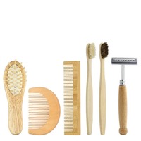 Kit d'articles de toilette d'hôtel de luxe et durables, accessoires de salle de bain écologiques en bambou, articles de toilette pour chambre d'hôtes, fournitures hôtelières