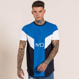 Camiseta de Verano para Hombre de Alta Calidad, Ecológica, Nuevo Diseño con Forro a Rayas, Impresión Digital Disponible en Todas las Tallas y Logotipo Personalizado - Product Image 2