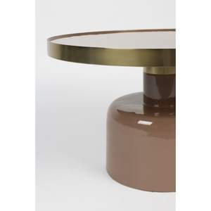 Style Revolution Modern Round Coffee <b>Table</b> With Tempered Glass <b>Top</b> And <b>Resin</b> Base 57 Cm Diameter Living Room Furniture - Product Image 5