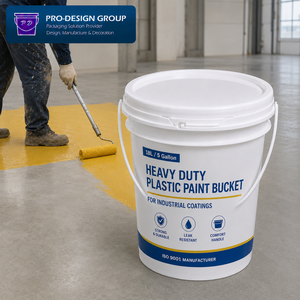 19L / 5 Gallon Plastic Paint Pail with Airtight Lid and Handle for Industrial Coatings, ISO 9001 Manufacturer - Product Image 6