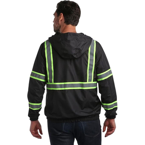 <b>Mens</b> High Visibility Safety <b>Jacket</b> <b>Reflective</b> Waterproof Work Coat for Construction Roadside Outdoor Protection - Product Image 5