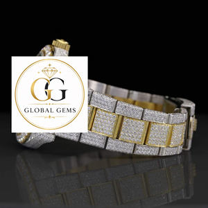 Hot Sale Luxury VVS Moissanite Rose Gold Diamond Watch Full Bling for Business Wear and High Fashion Looks Available for Sale - Product Image 5