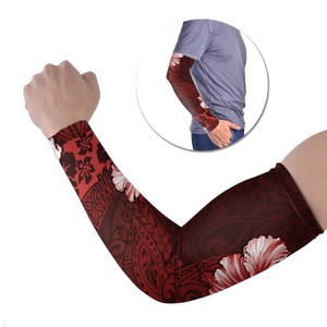 Manchon de bras unisexe à manches longues en soie glacée, imprimé par sublimation, protection solaire UPF50+ toutes saisons - Product Image 1