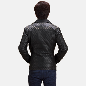 Veste en cuir pour homme 100% cuir de vache véritable, nouveau style élégant, effet peau de crocodile, style vintage, veste en toile pour l'automne - Product Image 4