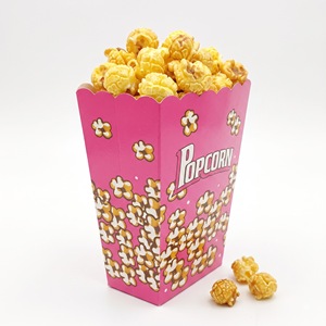 Caja de Palomitas de Maíz de Papel Ecológica con Logotipo Personalizado al por Mayor, Apta para Microondas, con Impresión UV para Cines y Comida Rápida - Product Image 6