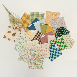 Eco-Friendly Absorbent Cotton Fabric Coasters Set Non-Slip Washable <b>Cloth</b> Cup Mat Floral Plaid <b>Table</b> Placemat for Home Decor - Product Image 1