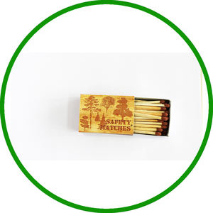 Household Vintage Eco-Friendly Matches Compact Matchbox 52x35x12mm 40 Sticks Printing for Daily Home Kitchen Lighting Safe - Product Image 3