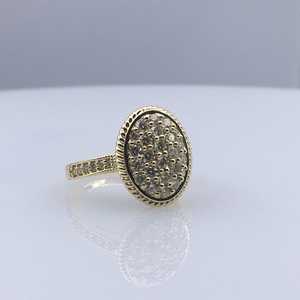 Bague de fiançailles et de mariage en diamant naturel rond de 0,96 ct pour femmes, en argent sterling 925, bijoux fins, vente en gros - Product Image 1