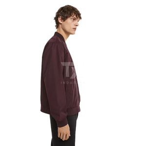 Private Label Winter Men's <b>Slim</b> <b>Fit</b> Bomber <b>Jacket</b> with Stand Collar Custom Logo & Design Lightweight Waterproof & Quick Dry - Product Image 3