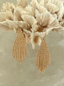 Pendientes de abalorios con flecos, pendientes colgantes, joyería de aleación, moda para fiestas - Product Image 1