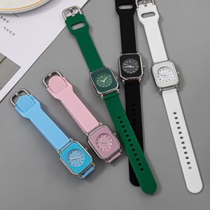 Male and Female Watch Alloy Case Silicone Strap Pointer Dial High Appearance Fresh Jelly Color Couple Quartz Watch - Product Image 2