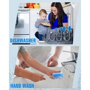 Set di 13 Spazzole per Pulizia in Acciaio Inox e Nylon, Flessibili e Portatili per Uso Domestico, Lavaggio Bottiglie e Pulizia Quotidiana - Product Image 5