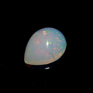 โอปอลธรรมชาติเอธิโอเปียสีขาวเวโล รูปทรงลูกแพร์ น้ำหนัก 5.7 กะรัต สำหรับทำเครื่องประดับ - Product Image 3