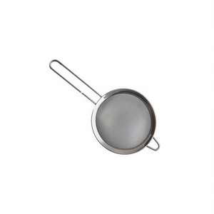 Colador de aceite de acero inoxidable de doble capa con borde ancho de 10 cm, colador metálico eficiente para escurrir - Product Image 2