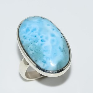 แหวนเงินลาริมาร์ แหวนเงินแท้ 925 เงินสเตอร์ลิงแท้ 925 - Product Image 2